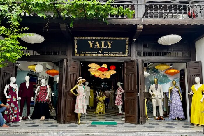 Yaly Couture, meilleure boutique de tailleur à Hoi An